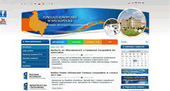 Desktop Screenshot of funduszeeuropejskie.wielkopolskie.pl